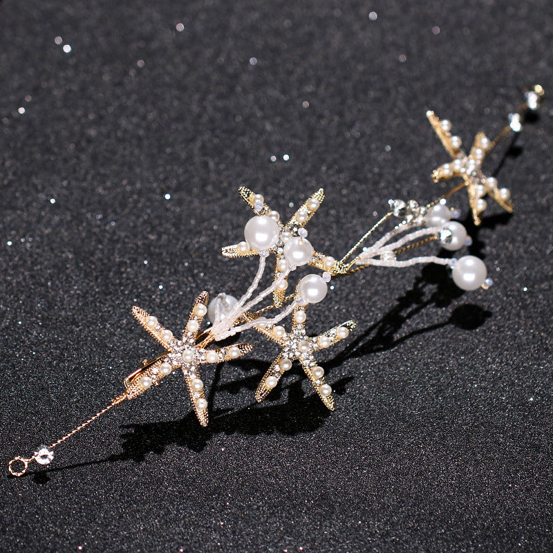 Diamond Headband Starfish Pearl