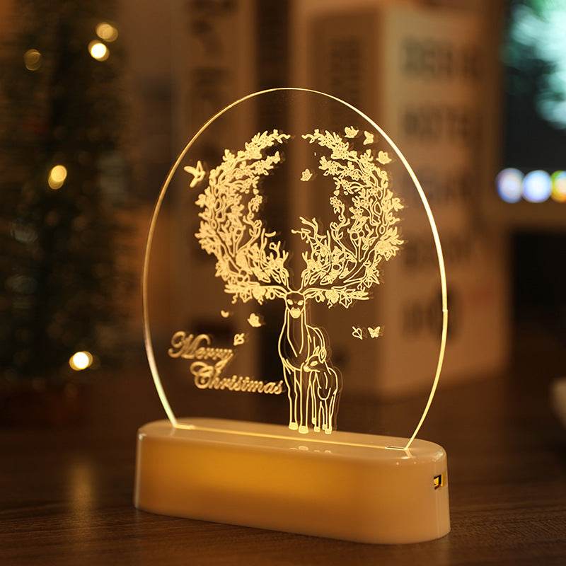 Christmas Acrylic Night Light - Shop Jobie