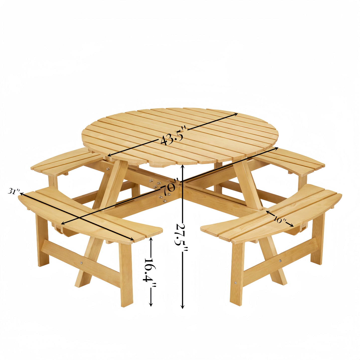 Outdoor Picnic Table for 8 - Shop Jobie