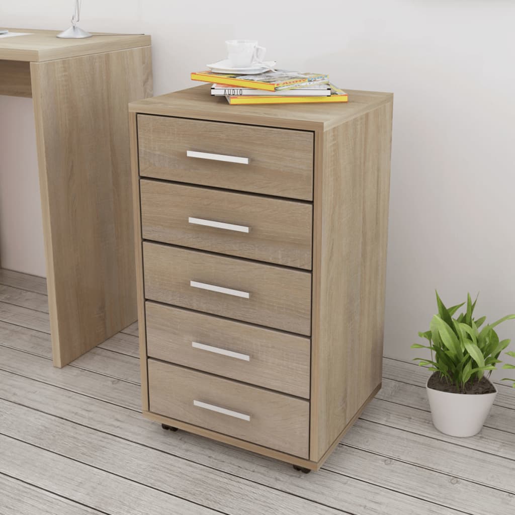 5 Drawer Versatile Cabinet on Wheels