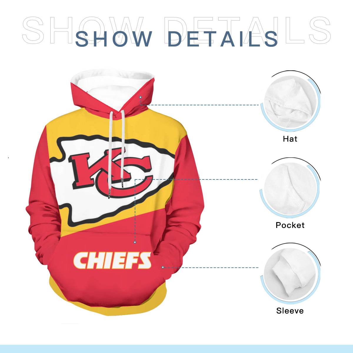 KC Chiefs Lined Windbreaker Style Jacket - Shop Jobie