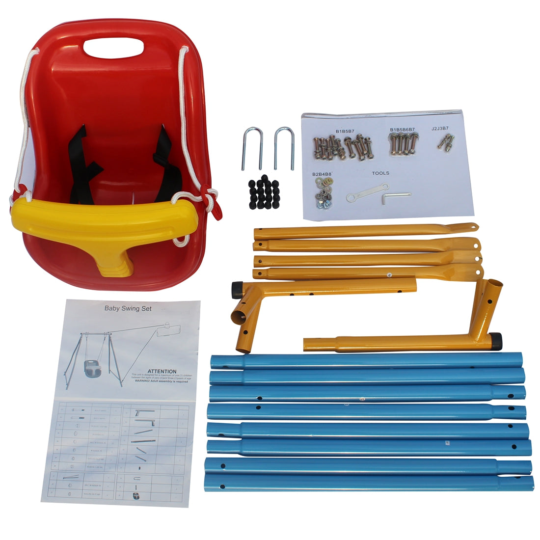 Indoor/Outdoor Metal Swing Set