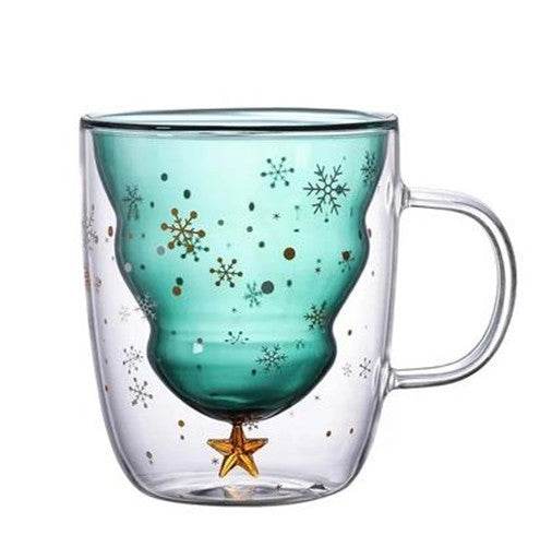 European-Inspired Double-Layered Glass Mug - Shop Jobie