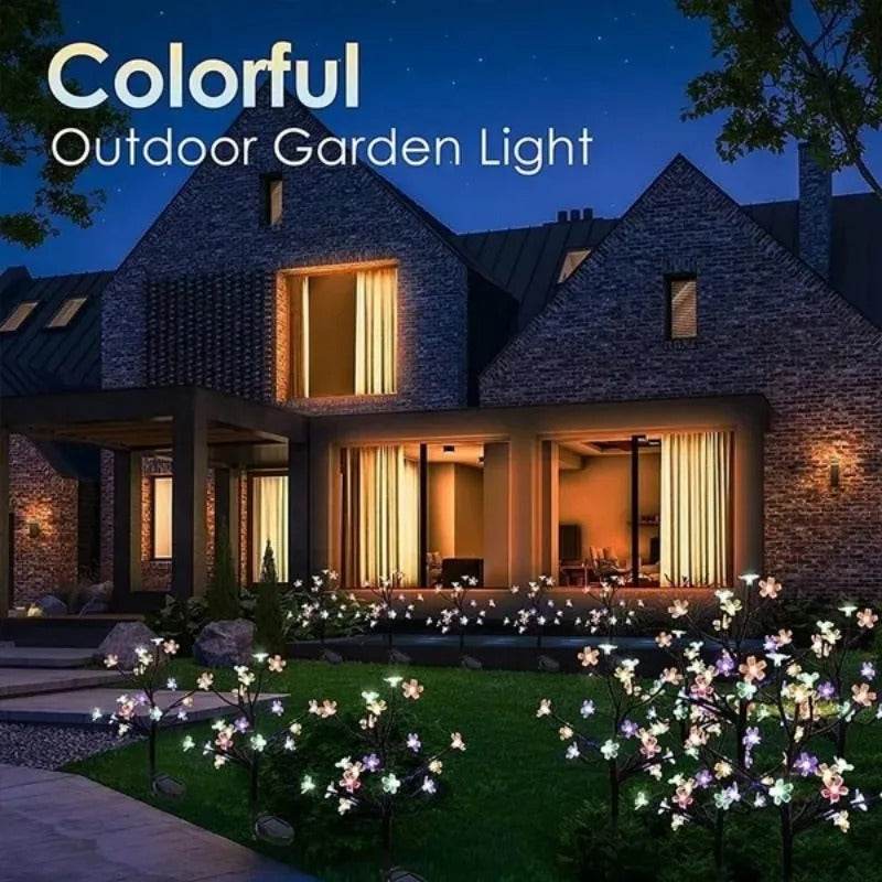 LED Solar Waterproof Cherry Blossom Lotus Tree Branch - Shop Jobie
