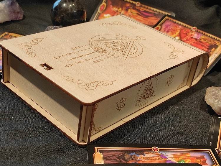 Wooden Tarot Storage Box Decoration Density Board - Shop Jobie