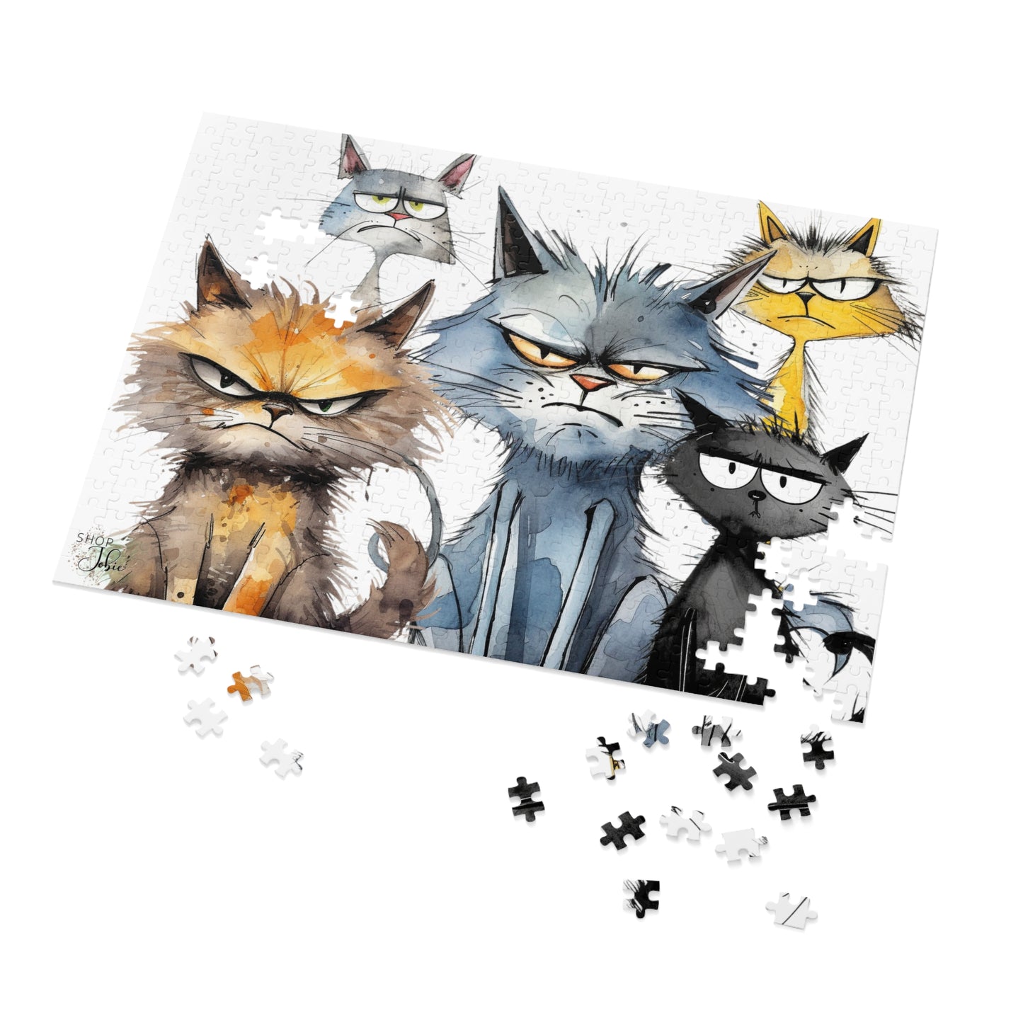 Grumpy Cat Puzzle Metal Box