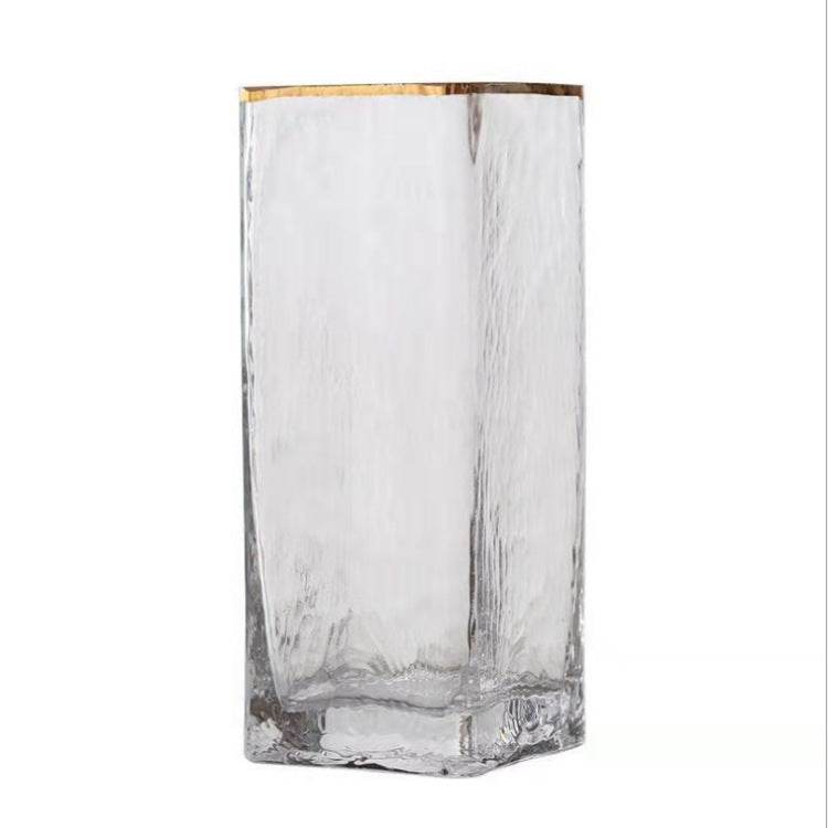 Transparent Gold-painted Glass Vases - Shop Jobie