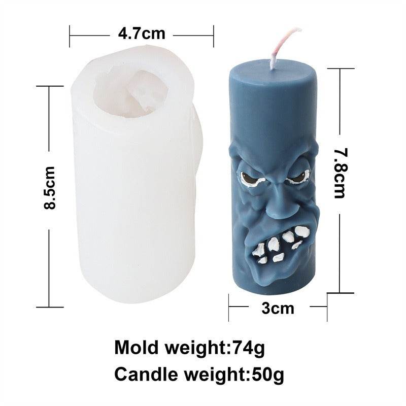Halloween Funny Expression Candle Mold - Shop Jobie