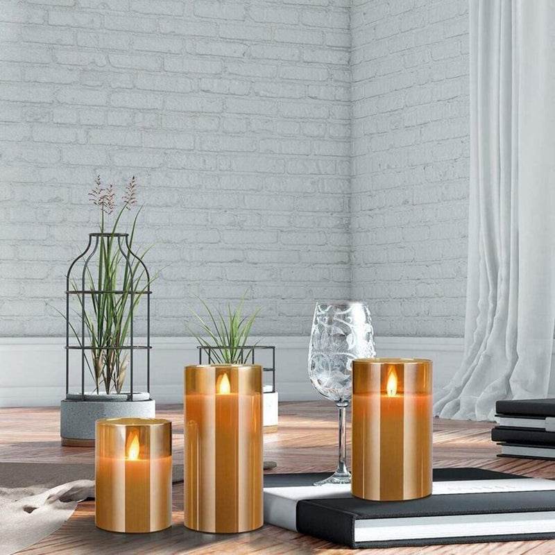 Glass LED Electronic Candle Lamp - Shop Jobie