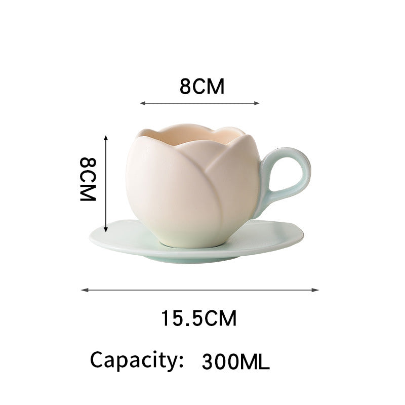 Vintage Tulip Coffee Cup