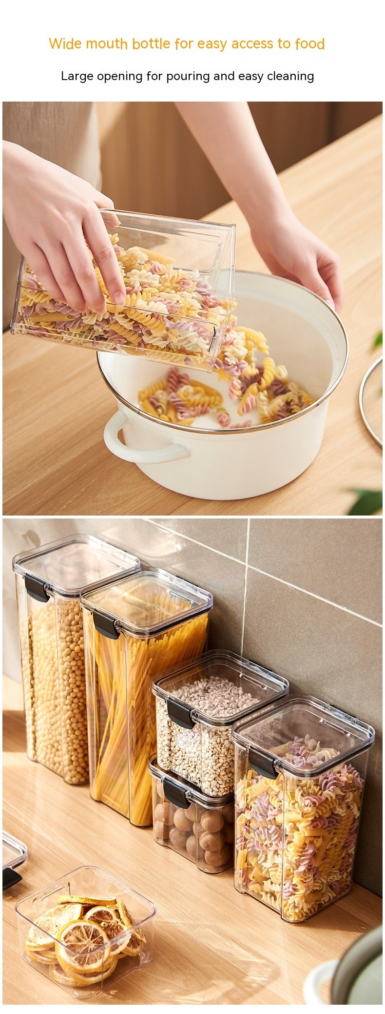 Food Grade Transparent Stackable Storage Boxes