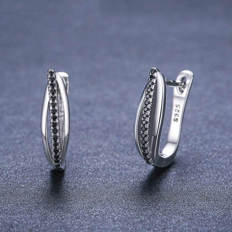 Retro Copper Zircon Earrings 925S - Shop Jobie