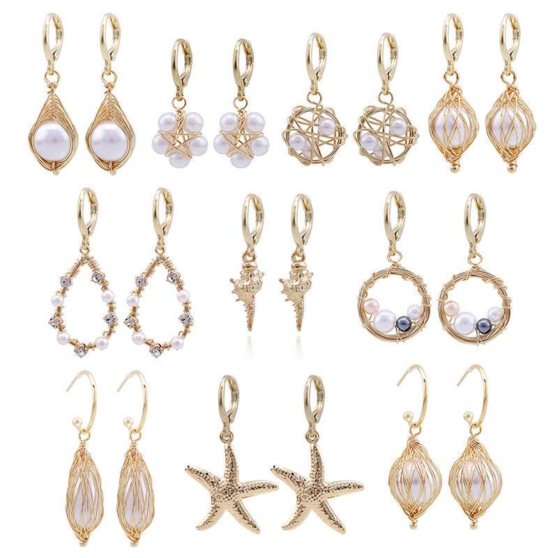 Light Luxury Ocean Series Pearl Earrings - Shop Jobie
