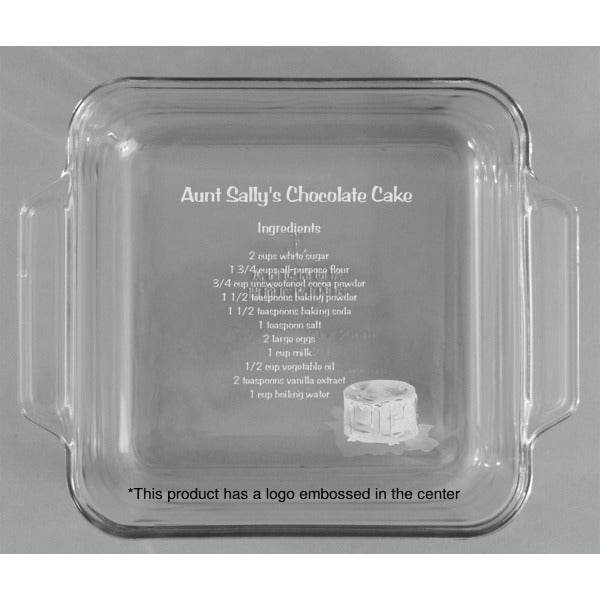Glass 8x8 Cake Pan - Customizable - Shop Jobie