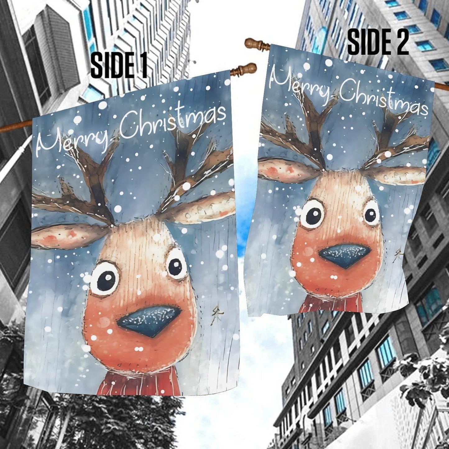 Shop Jobie Garden Flag - Cute Reindeer - Shop Jobie