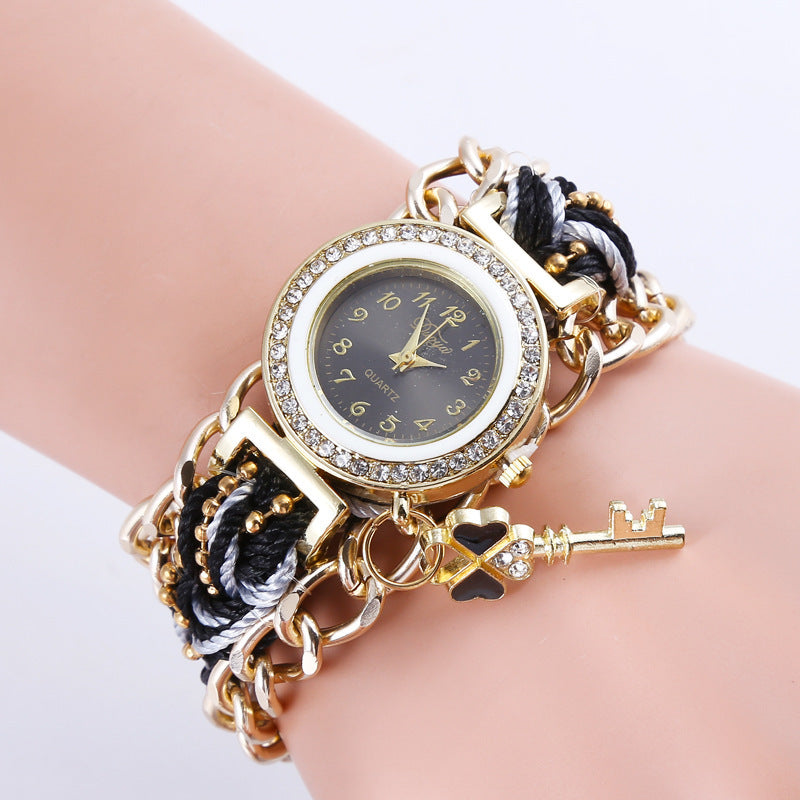 Braided Rope Ladies Bracelet Watch