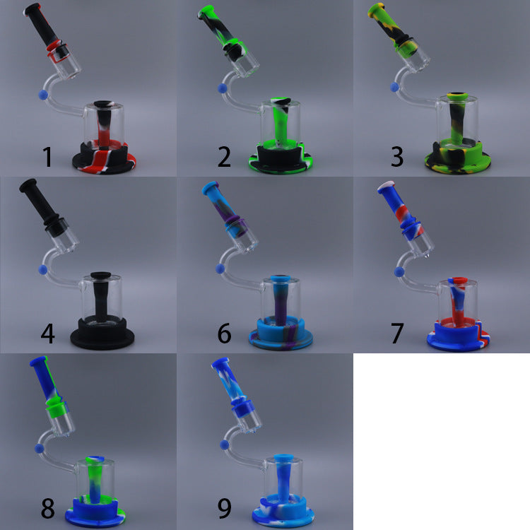 Microscope-Shaped Pipe - Glass w/LED Light