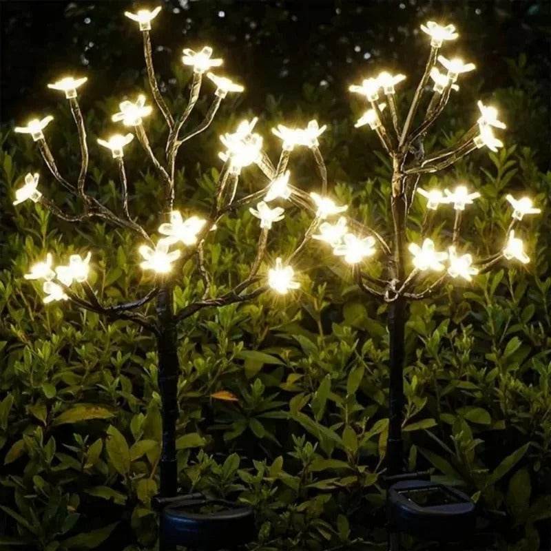 LED Solar Waterproof Cherry Blossom Lotus Tree Branch - Shop Jobie