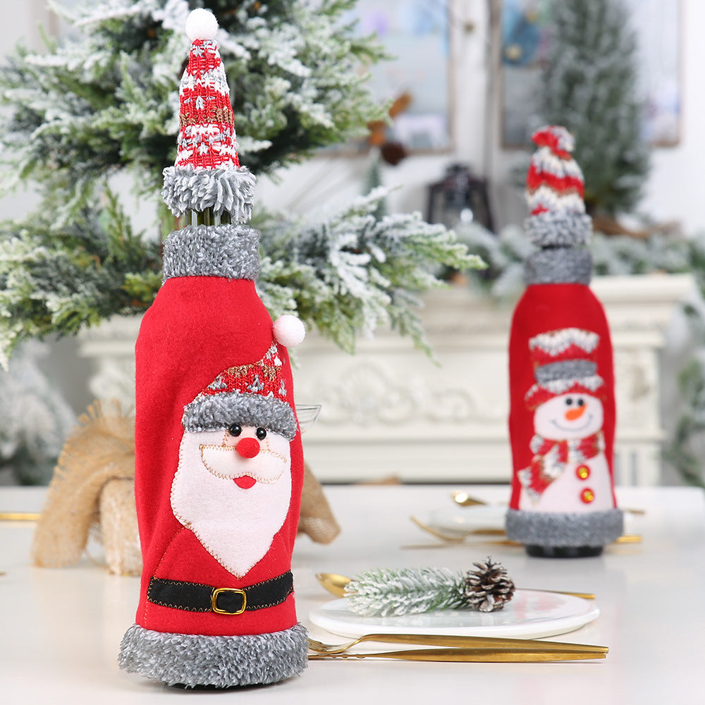 Christmas Hat Wine Bottle Cozie