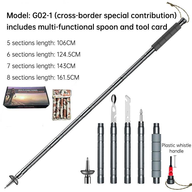 Folding Telescopic Hiking Tactical Walking Stick - Shop Jobie