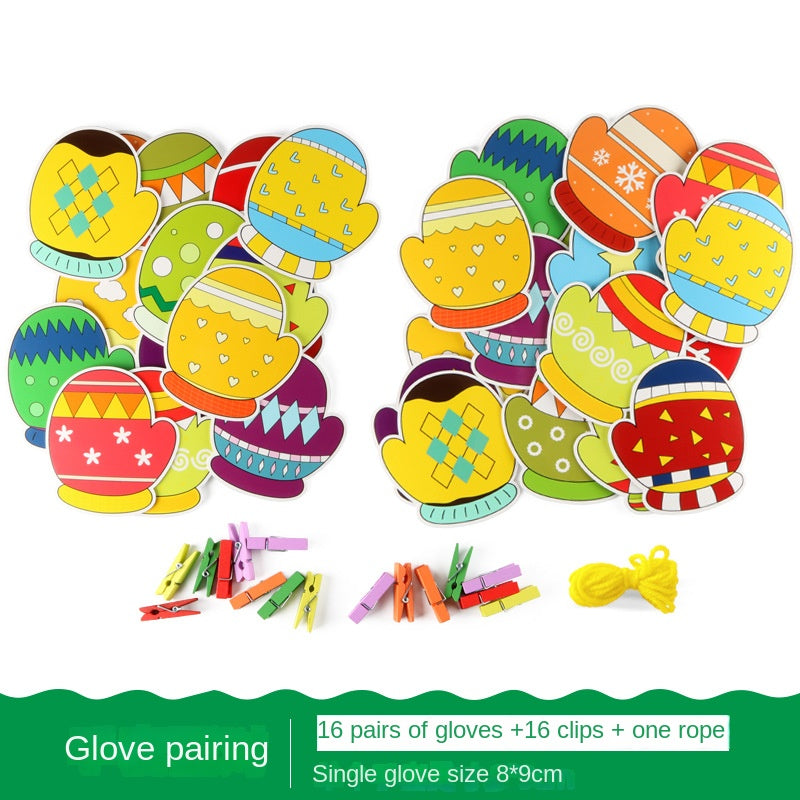 Little Learners Socks and Mittens Matching Game