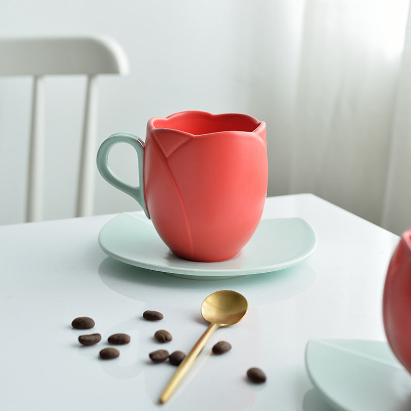Vintage Tulip Coffee Cup