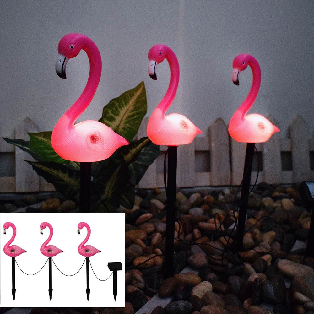 LED Solar Landscape Flamingo Lights - Shop Jobie