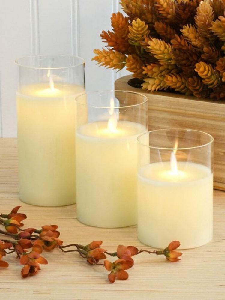 Glass LED Electronic Candle Lamp - Shop Jobie