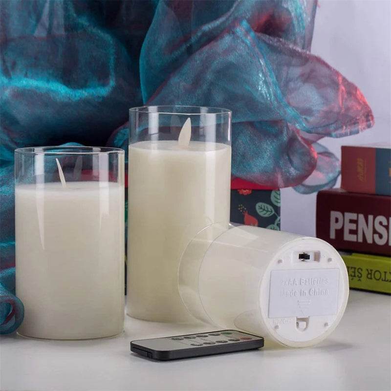 Glass LED Electronic Candle Lamp - Shop Jobie