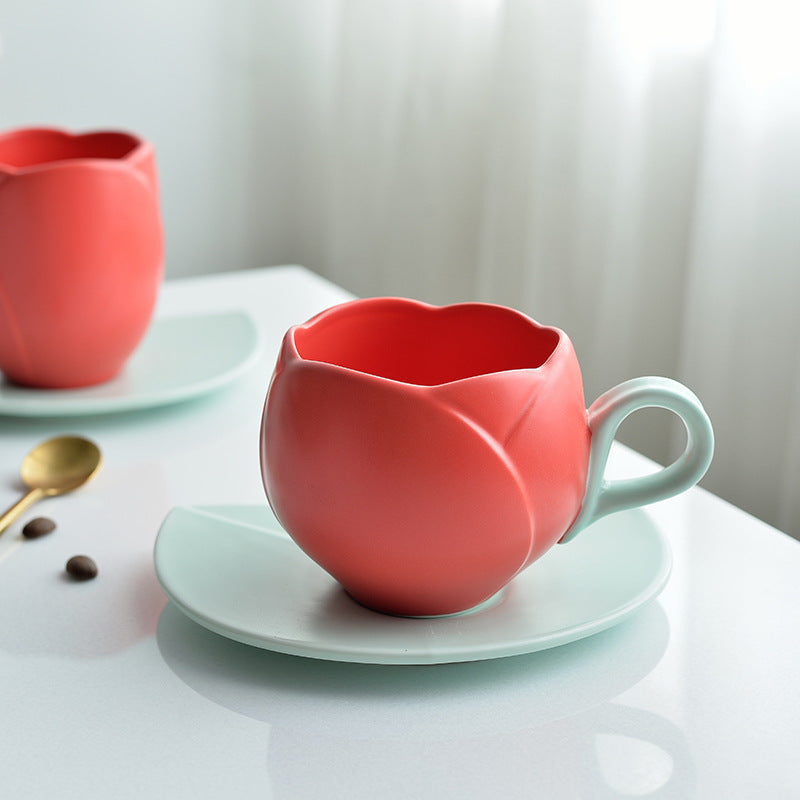 Vintage Tulip Coffee Cup