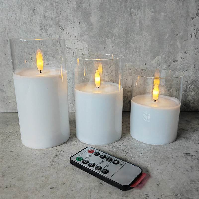 Glass LED Electronic Candle Lamp - Shop Jobie