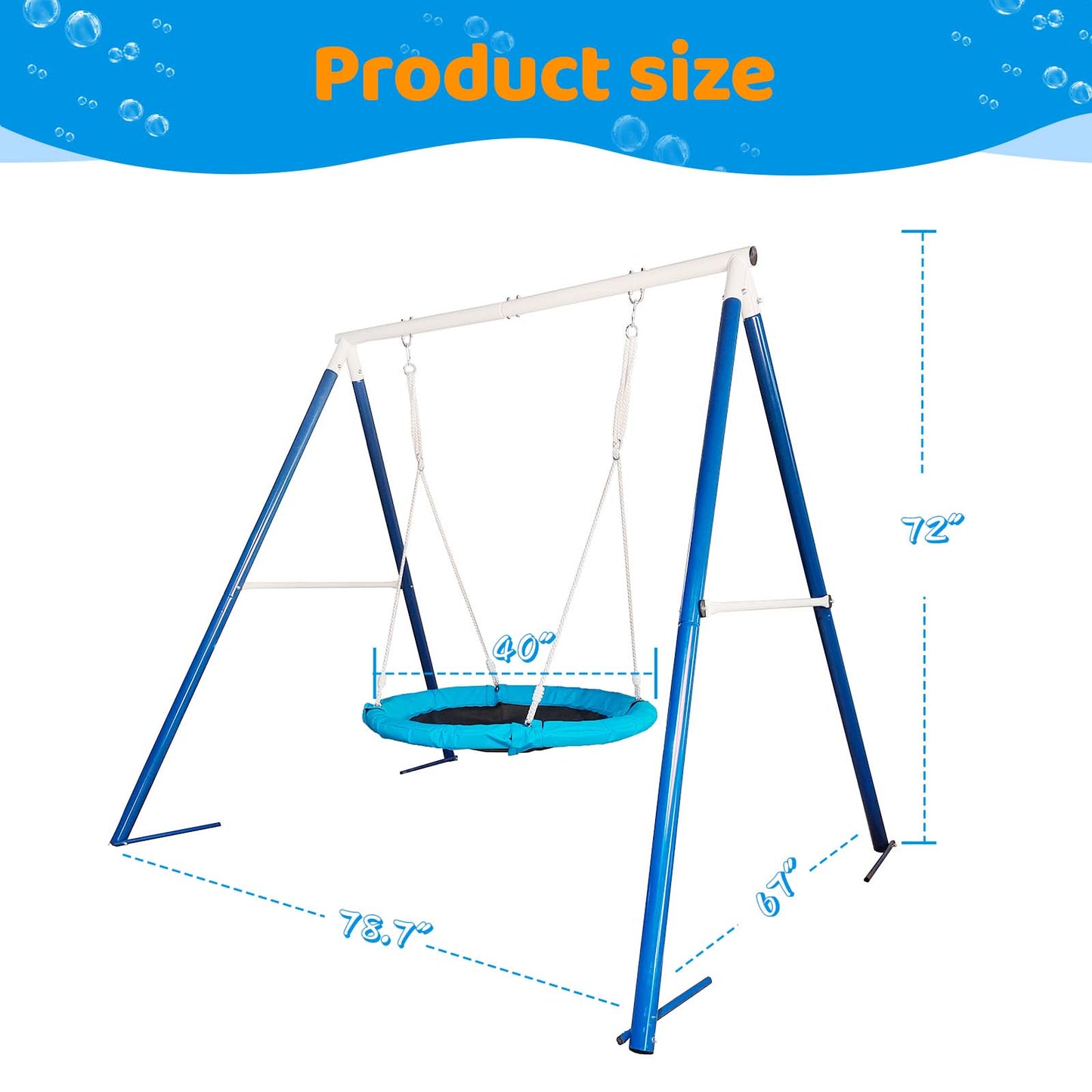 Metal Swing Stand With Saucer