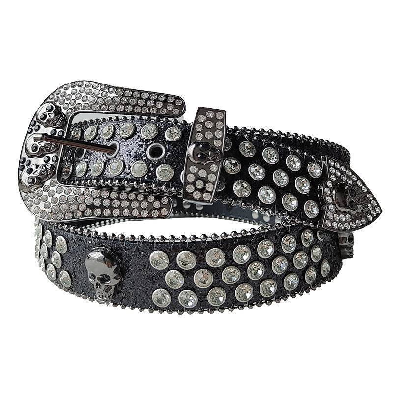 Western Crystal Studded Belt - Shop Jobie