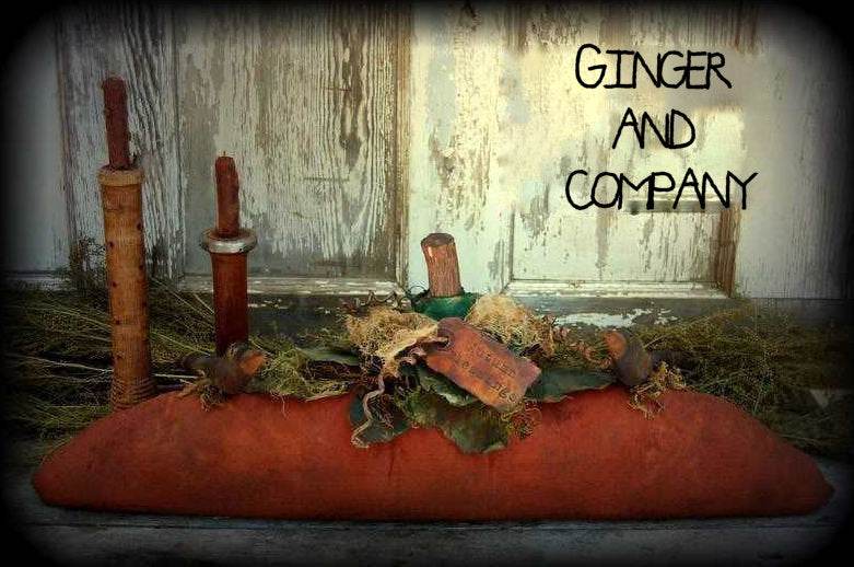 Folk Style Skinny Pumpkin & Crows Mantle Sitter EPATTERN F003 - Shop Jobie