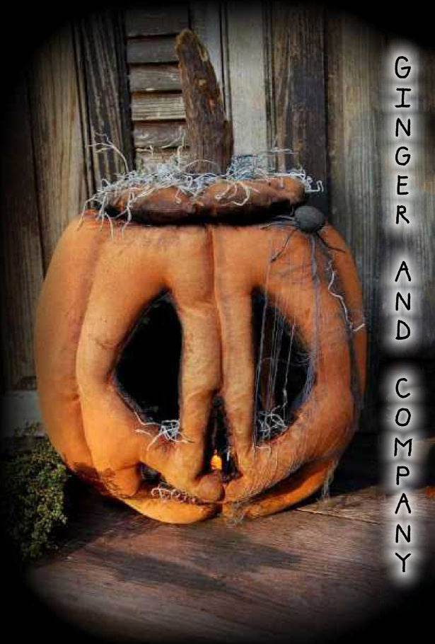 Folk Art Jack O Lantern & Tea Light EPATTERN F026 - Shop Jobie