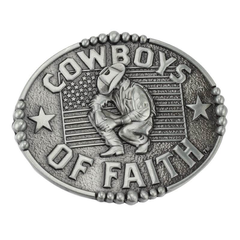 Bronze Cowboys Of Faith Western Belt Buckle - Shop Jobie