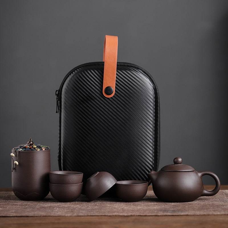 Purple Sand Ceramic Travel Teapot Set - Shop Jobie