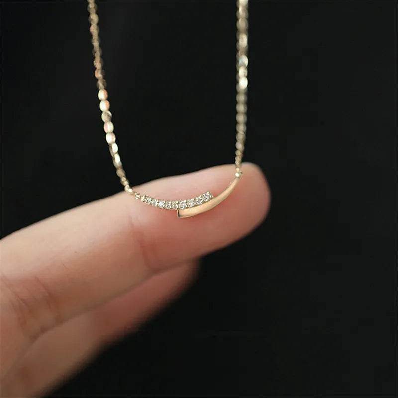 14K Gold Plated Clavicle Necklace - Shop Jobie