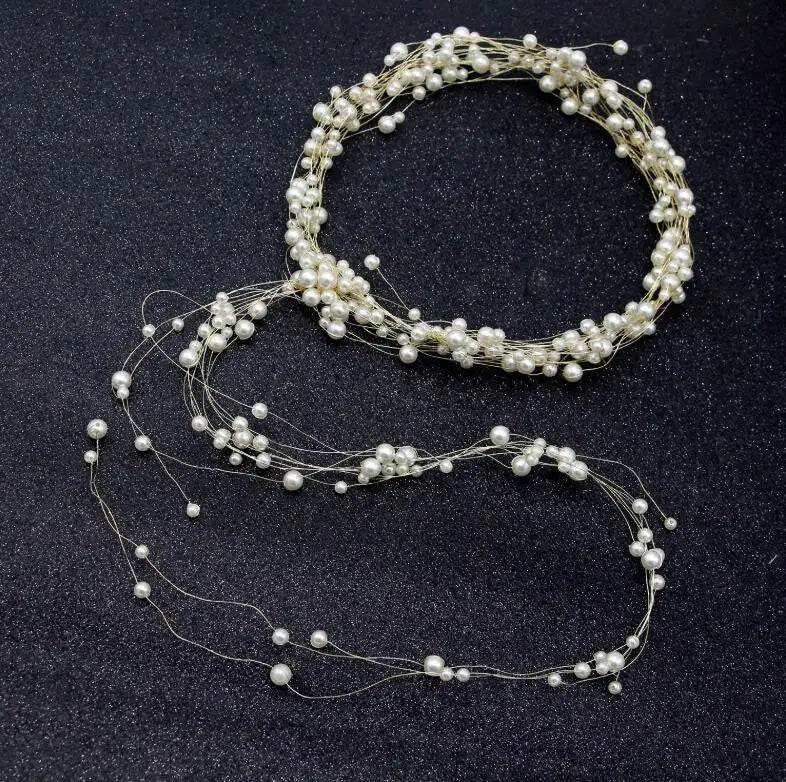 Wedding - Crystal Pearl Long Tiaras - Shop Jobie