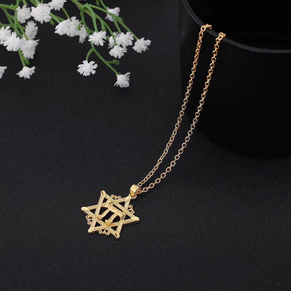 Chai Pendant Necklace Star of David - Shop Jobie