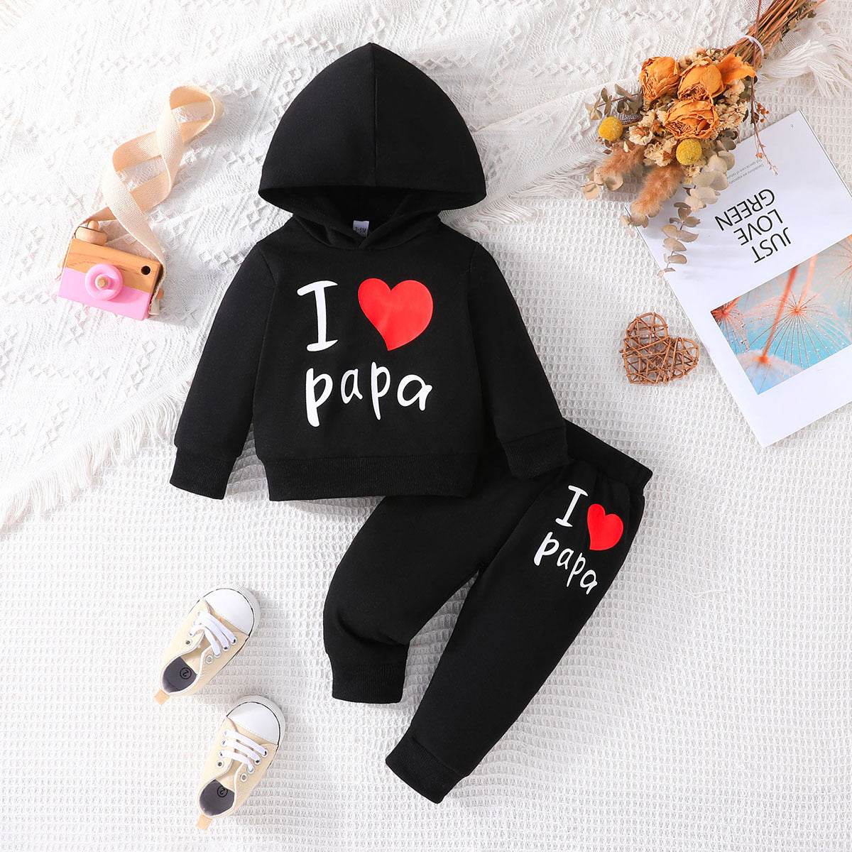 Kid's Trendy Hooded sweatshirt & pants set - Shop Jobie