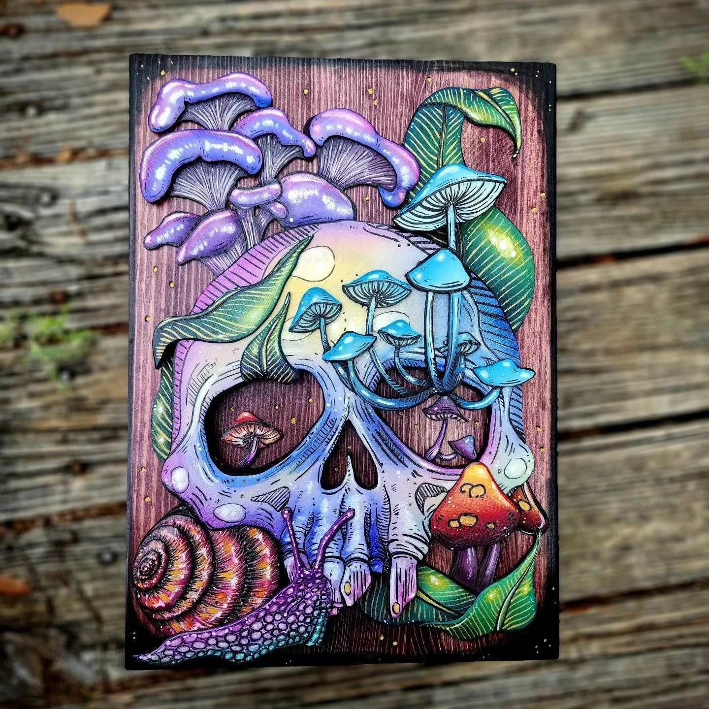 Skull and Nature Fantasy Shadow Box - Shop Jobie