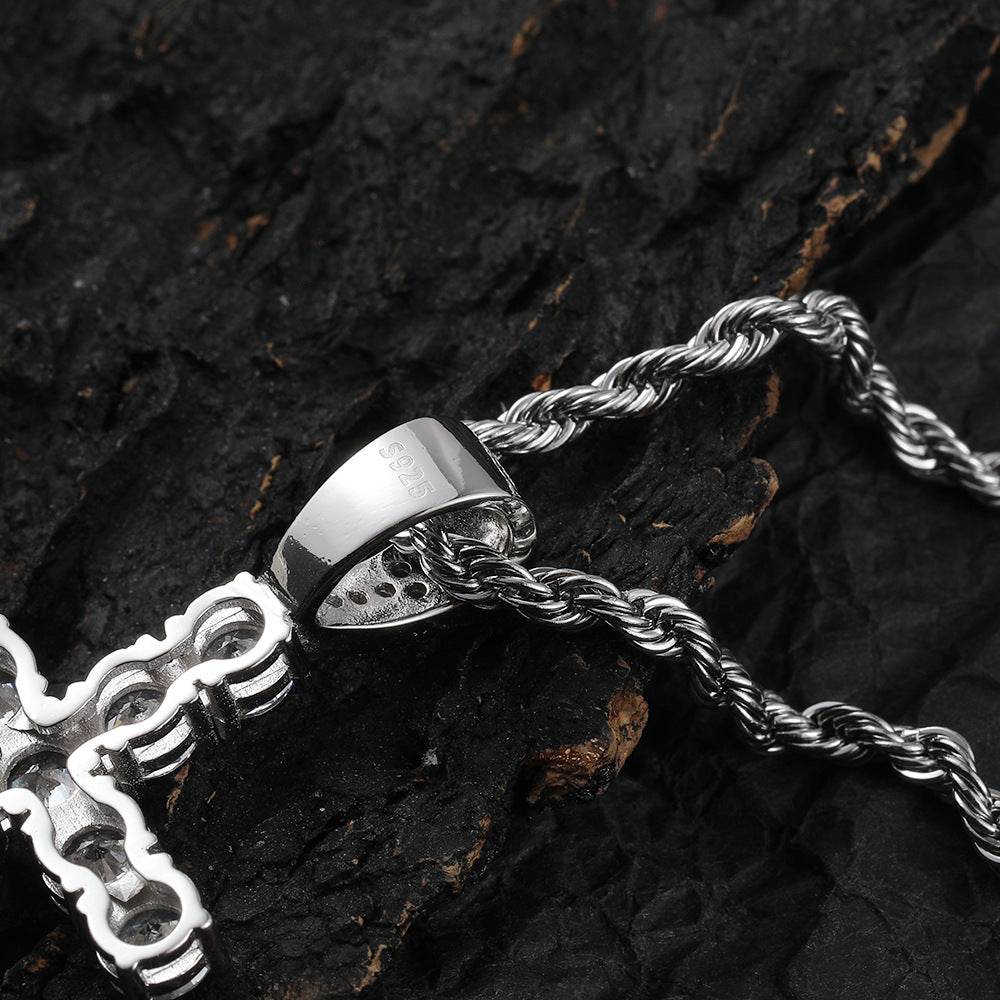 Silver Cross Pendant Necklace - Shop Jobie