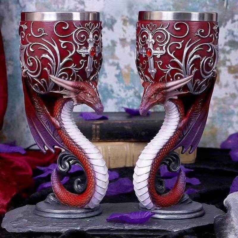 3D Mythical Unicorn Red Wine Tall Cup - Shop Jobie