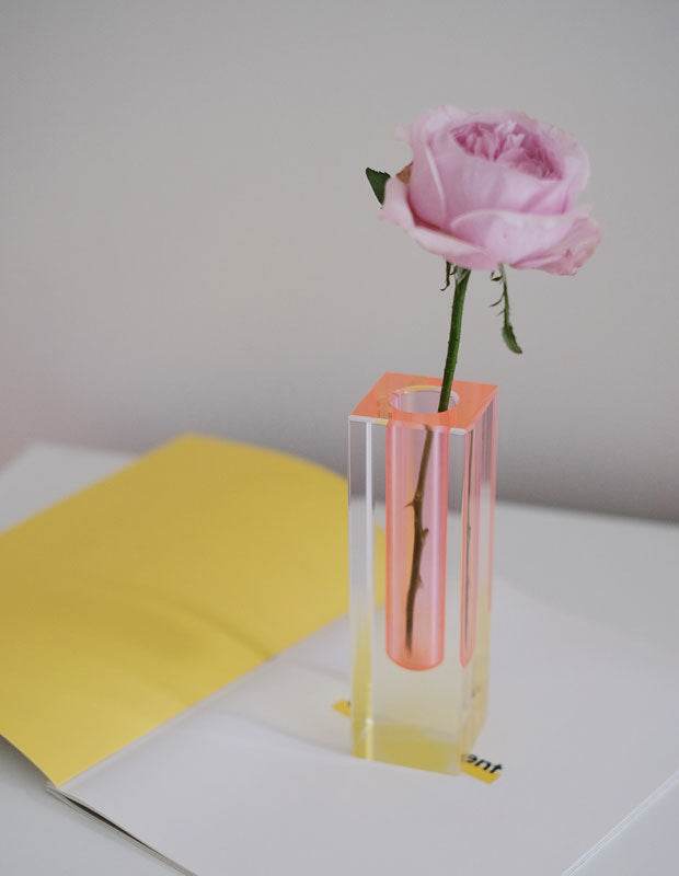 Minimalist Acrylic Column Square Vase - Shop Jobie