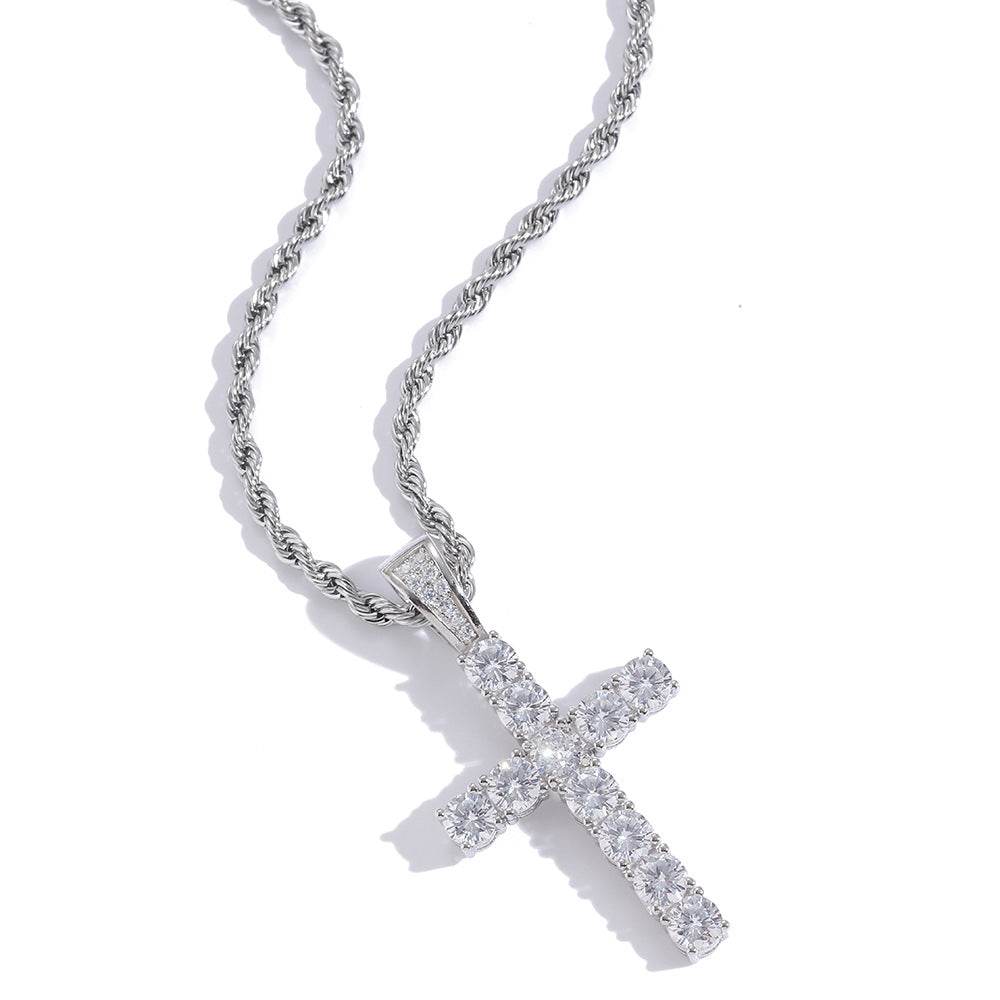 Silver Cross Pendant Necklace - Shop Jobie
