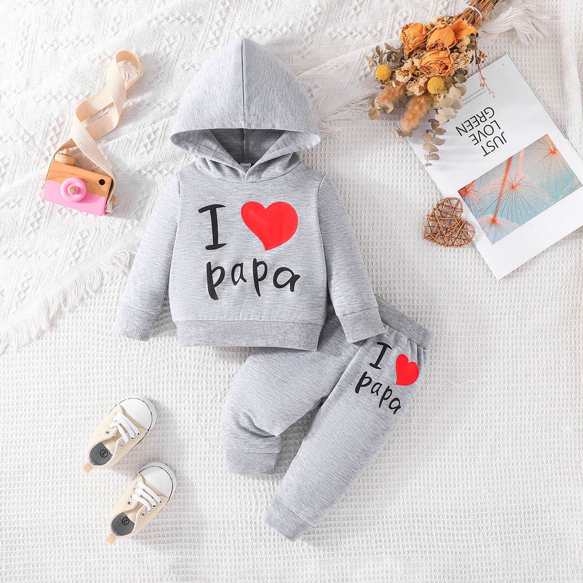 Kid's Trendy Hooded sweatshirt & pants set - Shop Jobie