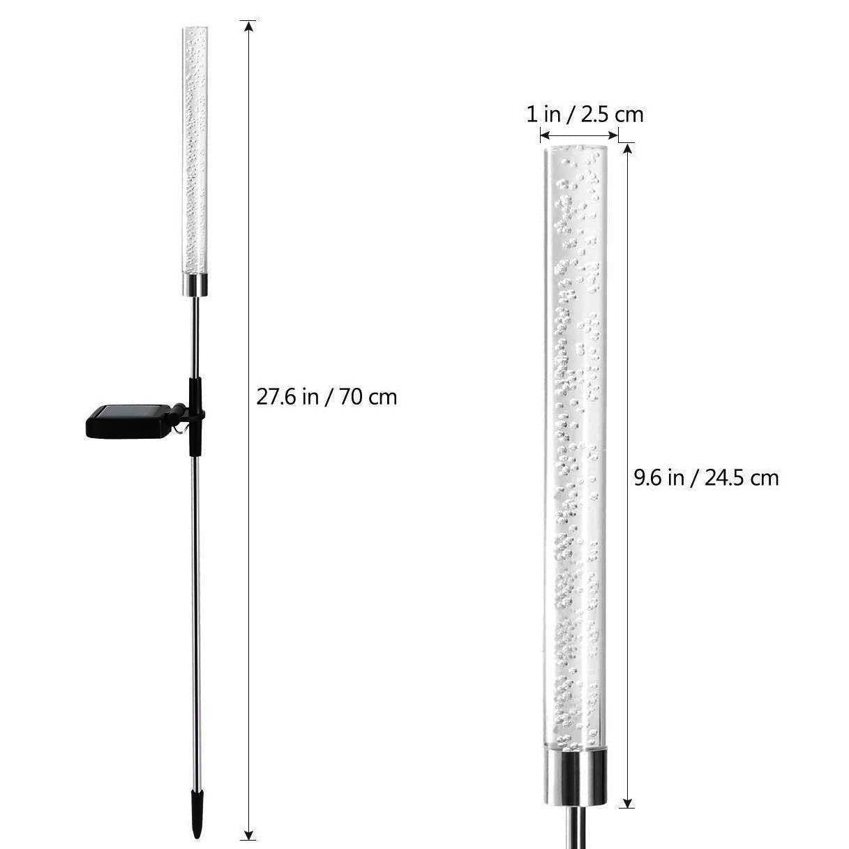 Solar Garden Tube RGB Color Changing LED Lights - Shop Jobie