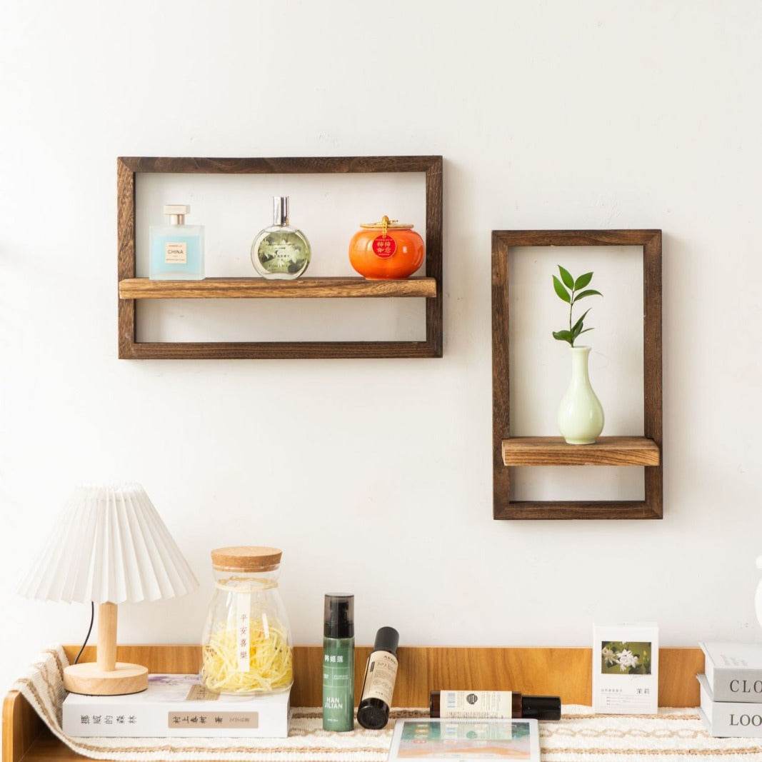 Wood Wall Picture Frame Storage Rack - Shop Jobie