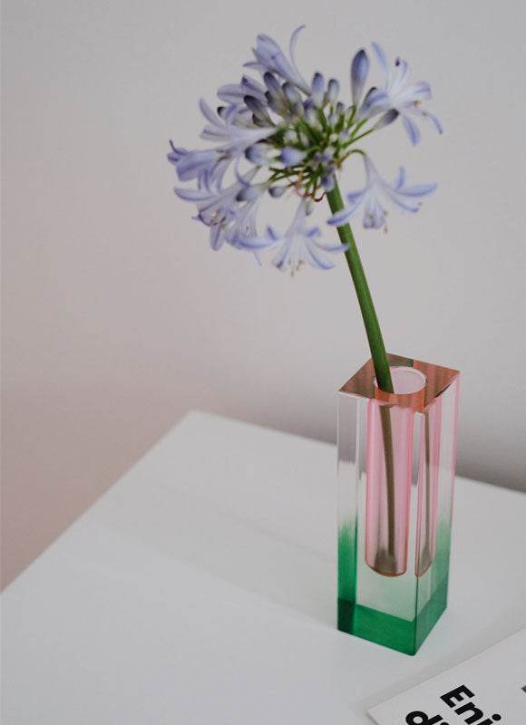 Minimalist Acrylic Column Square Vase - Shop Jobie